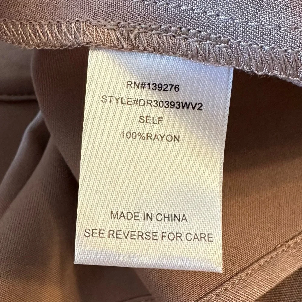 DR2 Daniel Rainn Mauve Open Jacket Duster Vest size Large Pockets Drapey